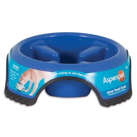 Aspen Pet Skid-Stop Slow Feed Bowl