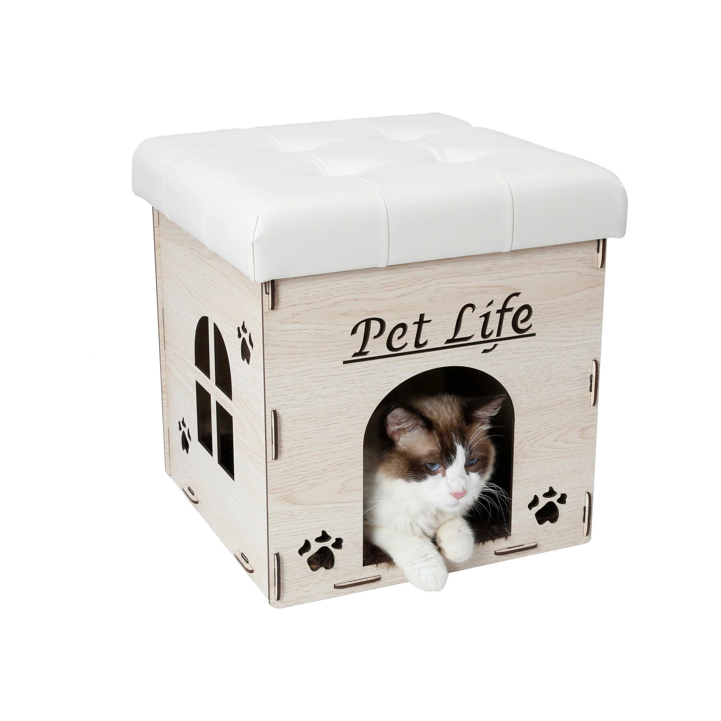Pet Life Kitty Kallapse Folding Cat Ottoman